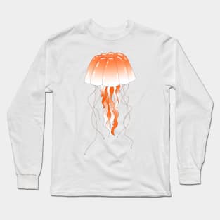 Orange Jellofish Long Sleeve T-Shirt